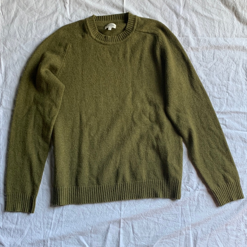 Men’s Gant pullover green wool sweater Lg
